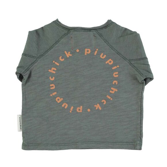 Baby Logo Long Sleeve - Dark Green w/ Camel Logo Print - Picture 2 of 2